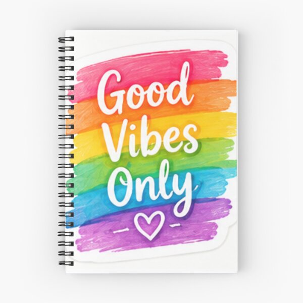 Item preview, Good Vibes Only Colorful Positive Rainbow designed and sold by LearnFunStore.