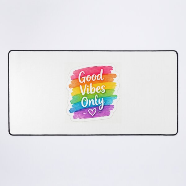 Item preview, Good Vibes Only Colorful Positive Rainbow designed and sold by LearnFunStore.