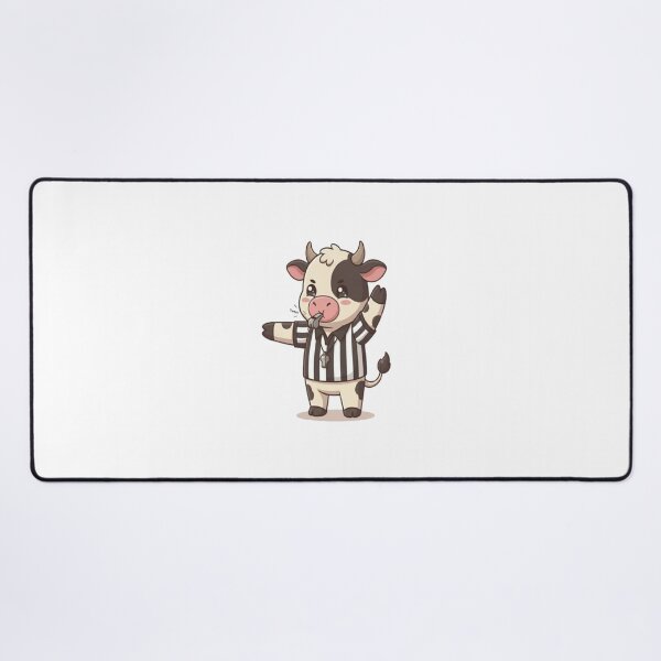 Item preview, Cute Cow Referee Blowing Whistle designed and sold by Ella_Sketch.