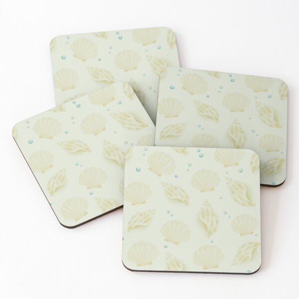 Item preview, Watercolor Seashell Coastal Pattern designed and sold by SheHood.