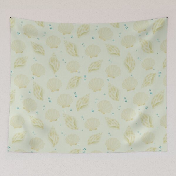 Item preview, Watercolor Seashell Coastal Pattern designed and sold by SheHood.