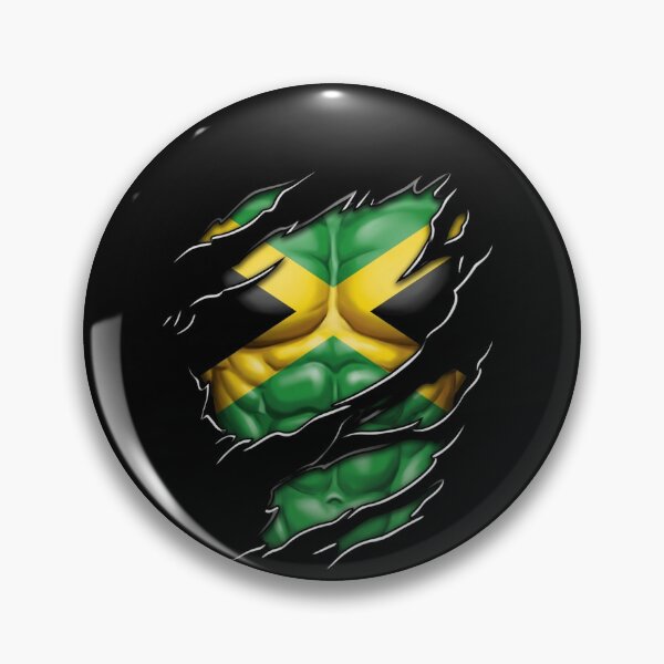 Item preview, Jamaica Flag Ripped Muscles Patriotic Jamaican  designed and sold by RastaColors.