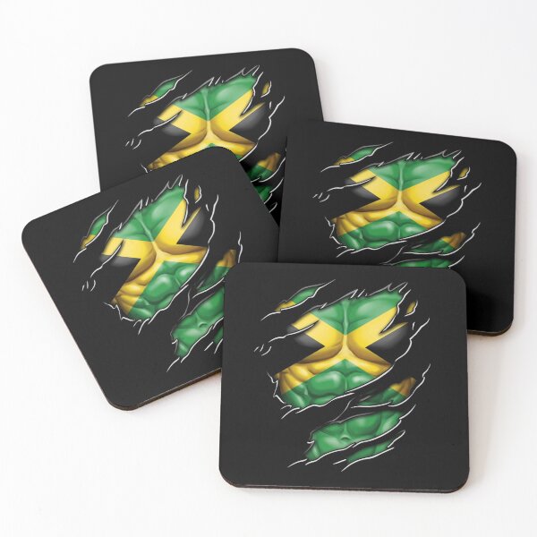 Item preview, Jamaica Flag Ripped Muscles Patriotic Jamaican  designed and sold by RastaColors.