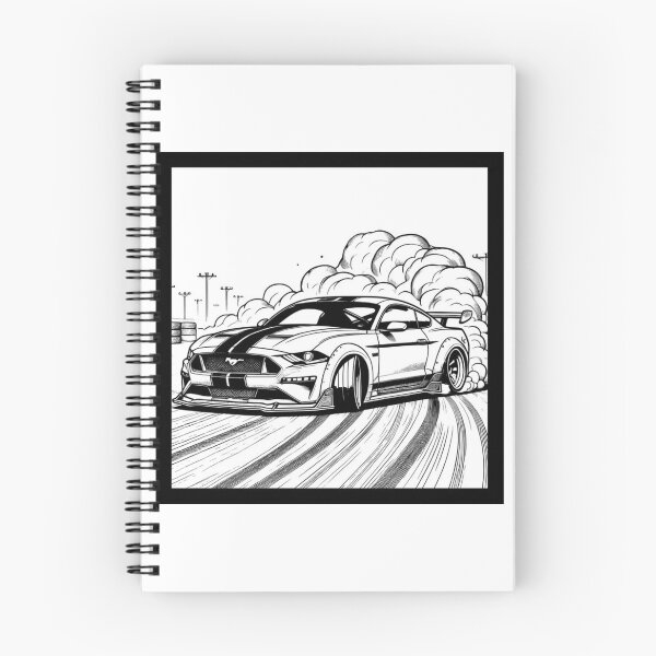Item preview, American Muscle Drift – Mustang Street Racing Ink Art designed and sold by aloksahu123.