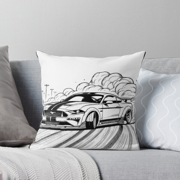 Item preview, American Muscle Drift – Mustang Street Racing Ink Art designed and sold by aloksahu123.