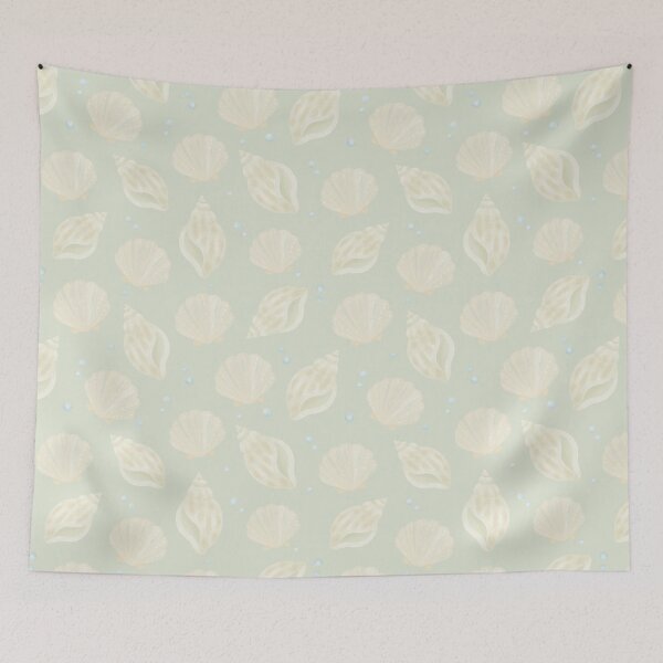 Item preview, Watercolor Seashell Coastal Pattern designed and sold by SheHood.