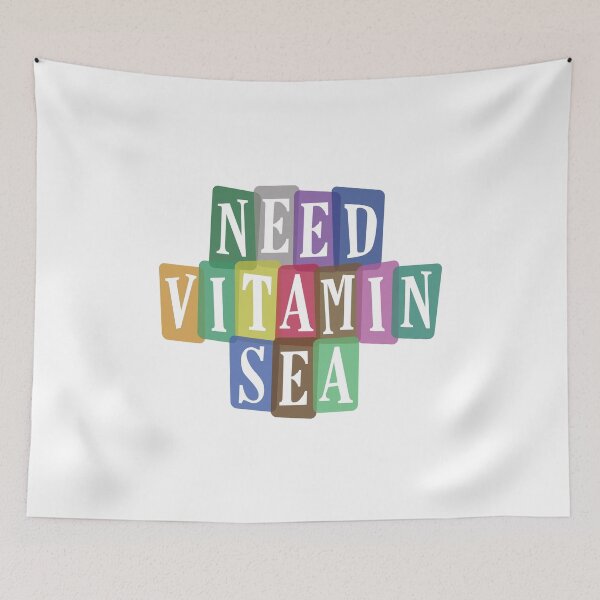 Item preview, Need Vitamin SEA - Sea Glass Lover Gifts - Beachcombing - Retro Vintage Aesthetic designed and sold by DesignByLeo.