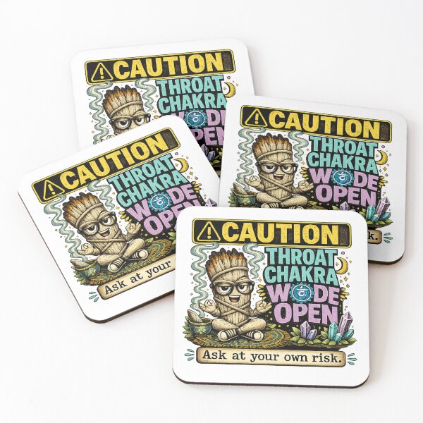Item preview, Throat Chakra Wide Open – Smudgy the Sage Funny Spiritual Humor designed and sold by 11-Designs.