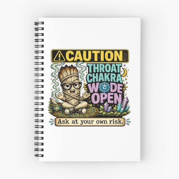 Item preview, Throat Chakra Wide Open – Smudgy the Sage Funny Spiritual Humor designed and sold by 11-Designs.