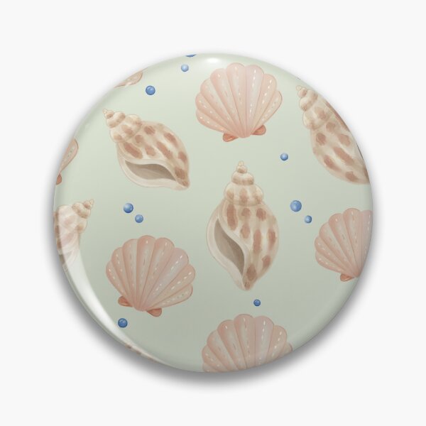 Item preview, Watercolor Seashell Coastal Pattern designed and sold by SheHood.