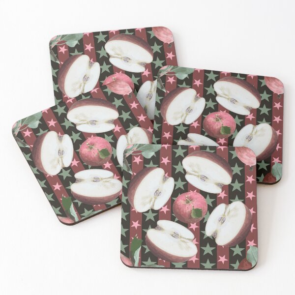 Item preview, Farm Fresh Apple Halves Radials on Stars & Stripes designed and sold by Digitalmyth's Designs.