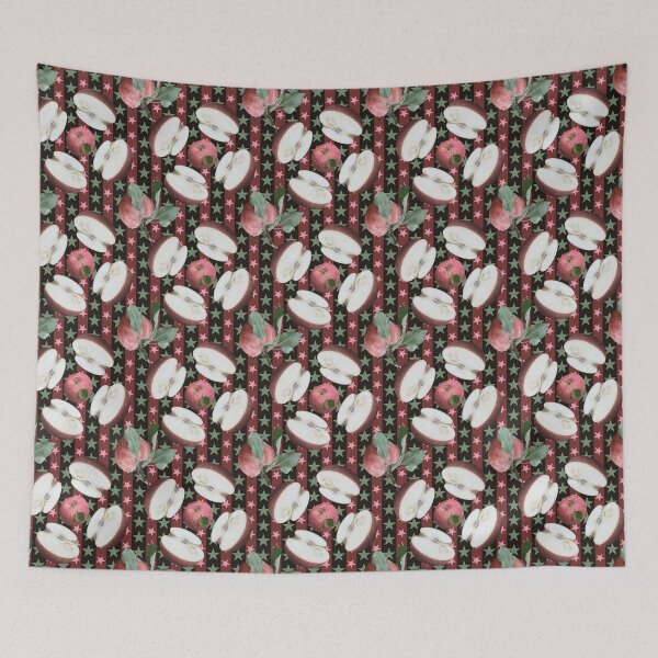 Item preview, Farm Fresh Apple Halves Radials on Stars & Stripes designed and sold by Digitalmyth's Designs.