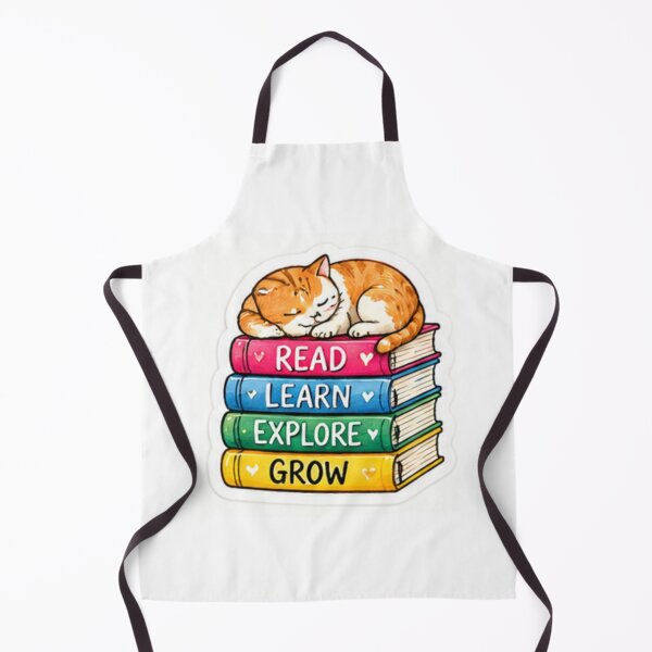 Item preview, Read Learn Explore Grow Books Cat designed and sold by LearnFunStore.