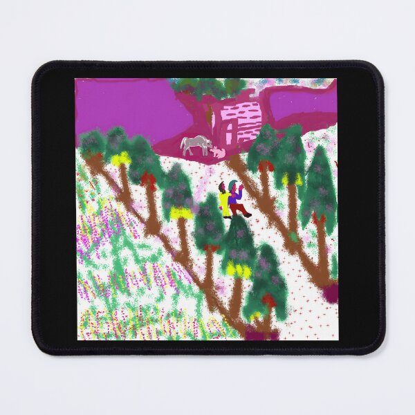 Item preview, Colorful Nature Scene with People and Animals designed and sold by TomatiLove.