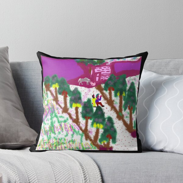 Item preview, Colorful Nature Scene with People and Animals designed and sold by TomatiLove.