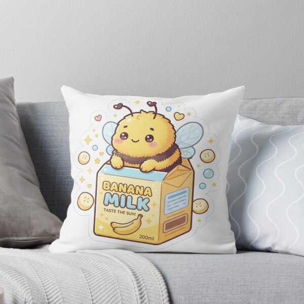 Item preview, Kawaii Bumblebee Banana Milk Carton Sticker | Cute Y2K Bee Aesthetic Sticker designed and sold by HOODYBUDSTYLES.