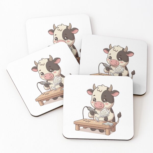 Item preview, Cute Cow Engraving Glass Goblet designed and sold by Ella_Sketch.