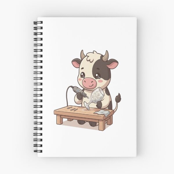 Item preview, Cute Cow Engraving Glass Goblet designed and sold by Ella_Sketch.