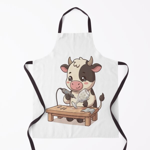 Item preview, Cute Cow Engraving Glass Goblet designed and sold by Ella_Sketch.