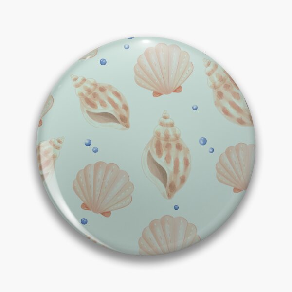 Item preview, Watercolor Seashell Coastal Pattern designed and sold by SheHood.
