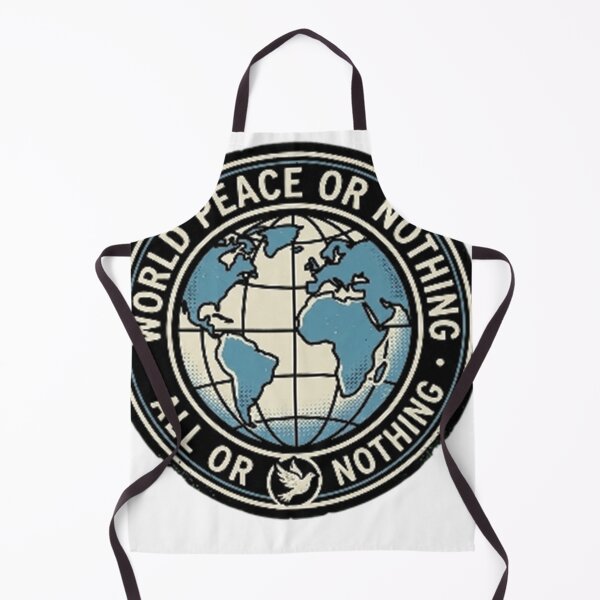 Item preview, World Peace or Nothing – Bold Idealistic Quote Design designed and sold by RokomariFabric.