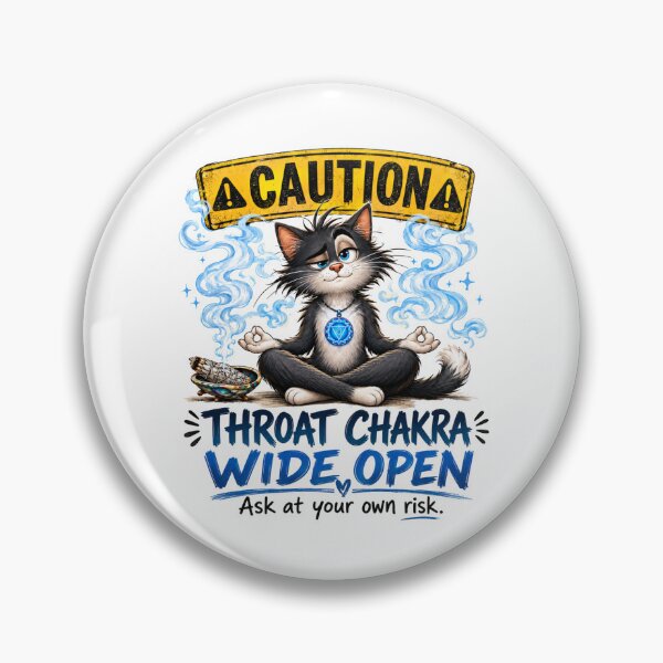 Item preview, Throat Chakra Wide Open – Funny Chakra Energy Healing Spiritual Humor designed and sold by 11-Designs.