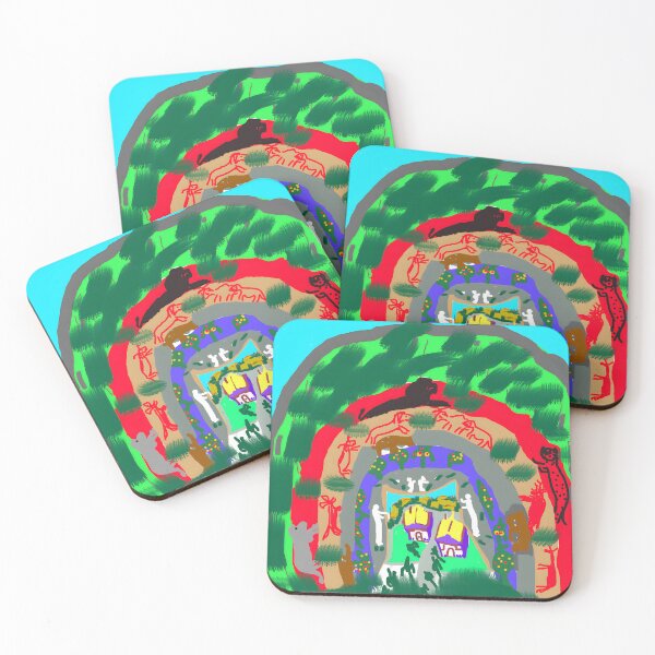 Item preview, Vibrant Cave Art Inspired Design designed and sold by TomatiLove.