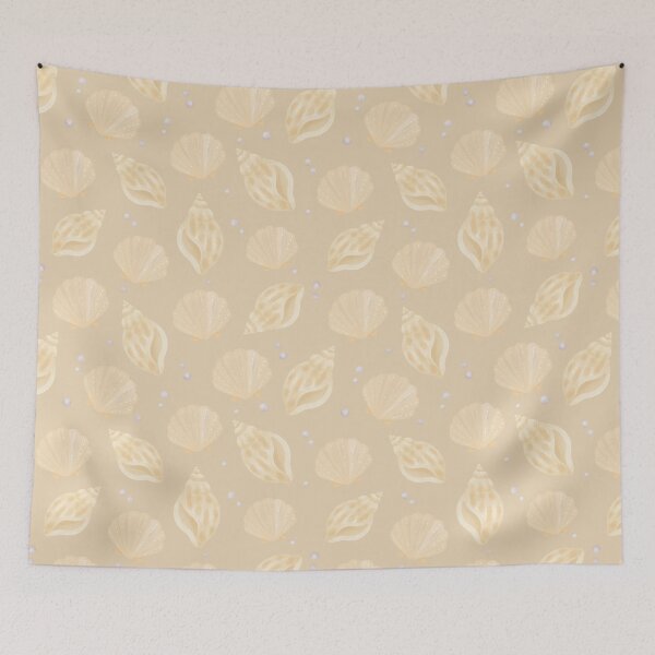 Item preview, Watercolor Seashell Coastal Pattern designed and sold by SheHood.