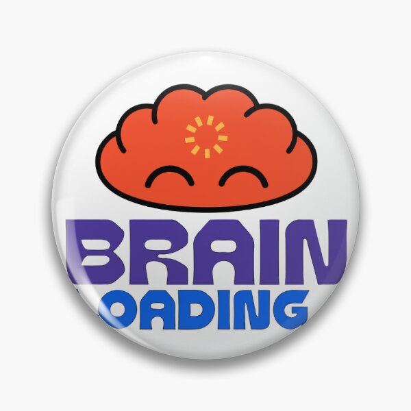 Item preview, Brain Loading Funny Sticker designed and sold by Orillia.