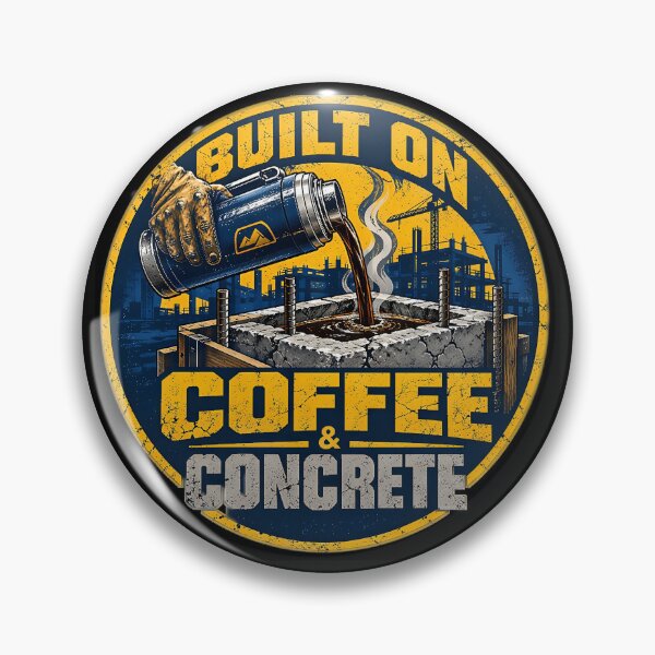 Item preview, Built On Coffee Concrete Construction Trade Shirt designed and sold by StudioBilly3000.