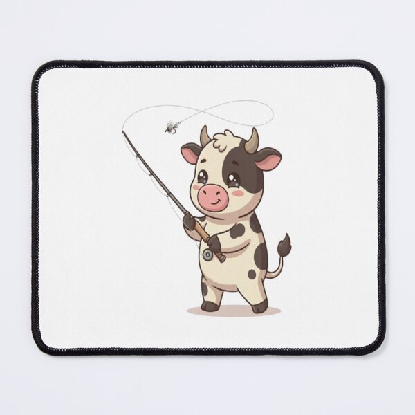 Item preview, Cute Cow Fishing Fly Rod designed and sold by Ella_Sketch.
