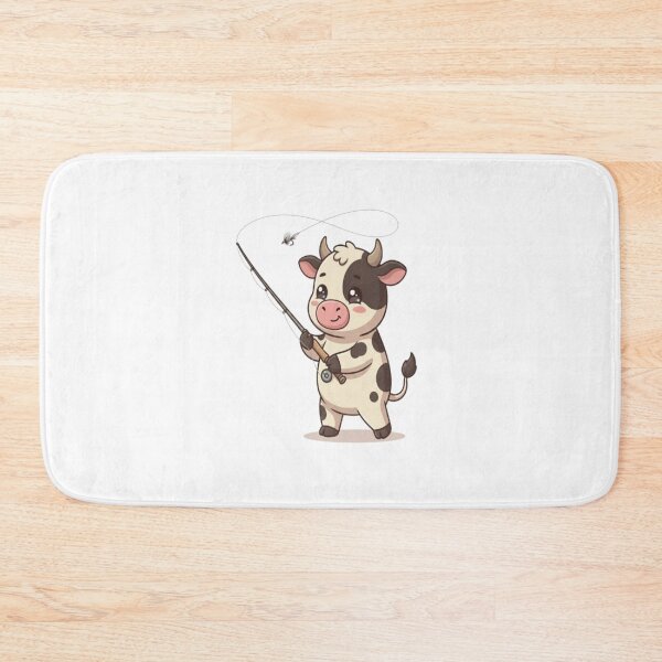Item preview, Cute Cow Fishing Fly Rod designed and sold by Ella_Sketch.