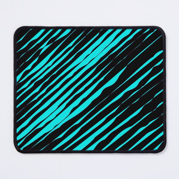 Item preview, Black and Light Blue Slanted Organic Stripe Pattern | Dark Minimal Alt Aesthetic with sky blue | Dark Feminine Y2K with light blue designed and sold by dfly-creations.