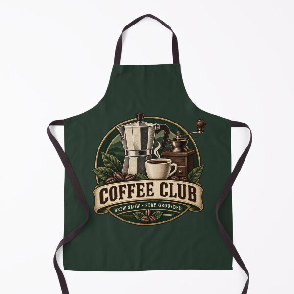 Item preview, Vintage Coffee Club Retro Brewing Design designed and sold by Mostafa Studio.