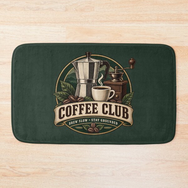 Item preview, Vintage Coffee Club Retro Brewing Design designed and sold by Mostafa Studio.