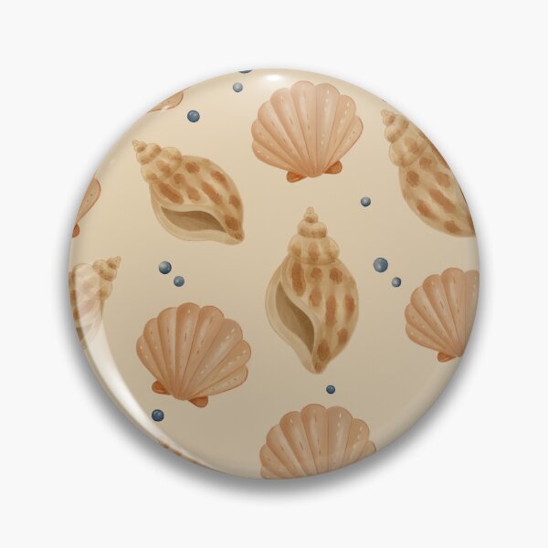 Item preview, Patrón costero de conchas marinas en acuarela designed and sold by SheHood.