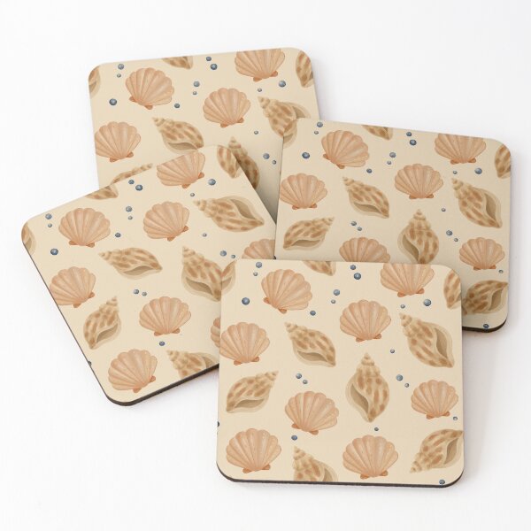 Item preview, Watercolor Seashell Coastal Pattern designed and sold by SheHood.