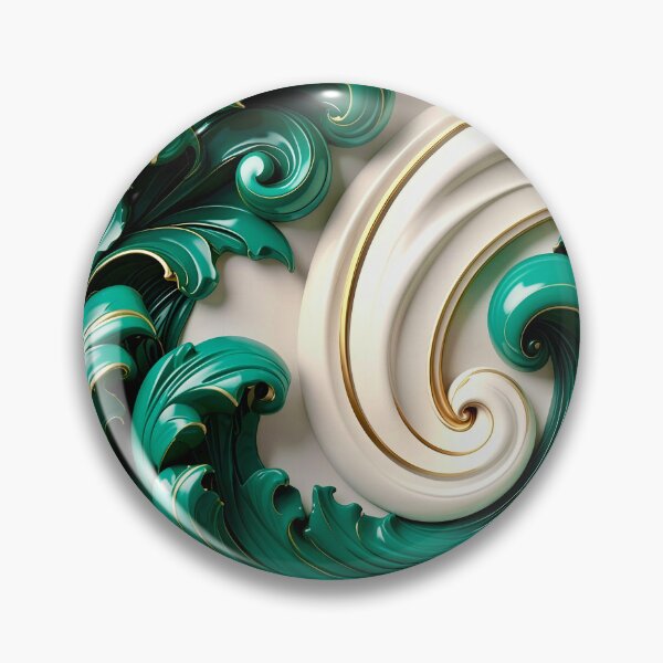 Item preview, Sculptural Jade with Gold Enamel designed and sold by Vicky Brago-Mitchell®.