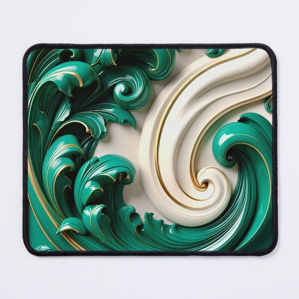 Item preview, Sculptural Jade with Gold Enamel designed and sold by Vicky Brago-Mitchell®.