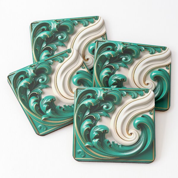 Item preview, Sculptural Jade with Gold Enamel designed and sold by Vicky Brago-Mitchell®.