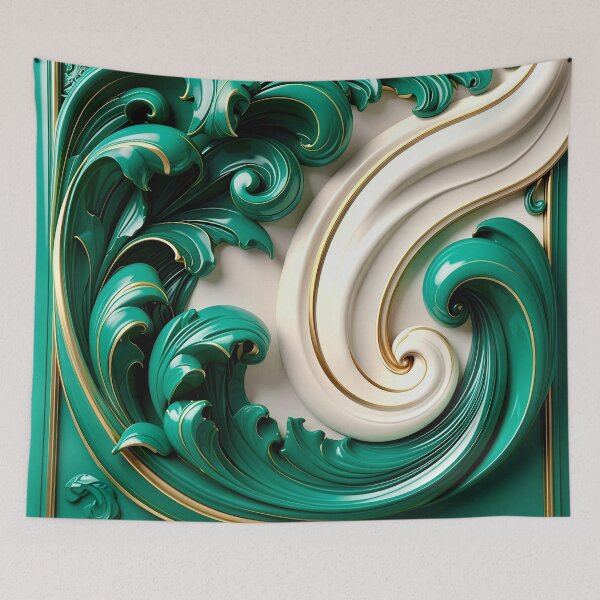 Item preview, Sculptural Jade with Gold Enamel designed and sold by Vicky Brago-Mitchell®.
