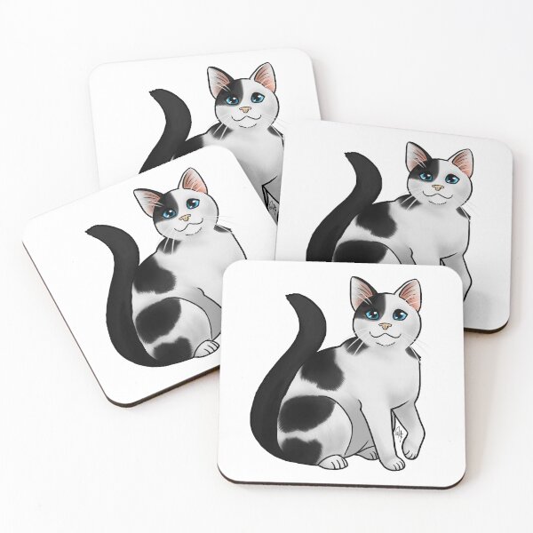 Item preview, Cat - Korean Street Cat - Black and White designed and sold by Jennifer Stolzer.