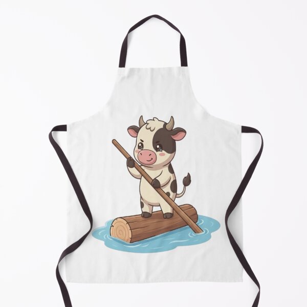 Item preview, Cute Cow Floating on Log designed and sold by Ella_Sketch.