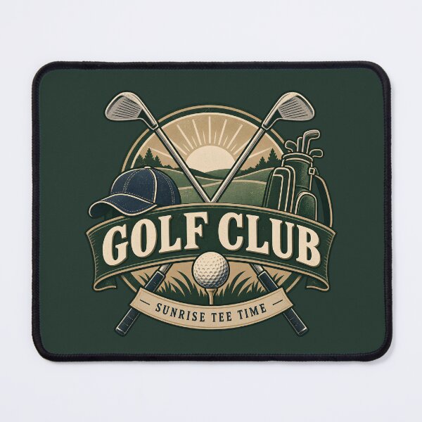 Item preview, Vintage Golf Club Sunrise Tee Design designed and sold by Mostafa Studio.