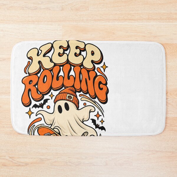 Item preview, Funny Ghost Skateboard Tee, Retro Spooky Skateboarding ShirtKeep Rolling Halloween Shirt, Cute Halloween Ghost Gift, Skater TShirt designed and sold by greatmar1.