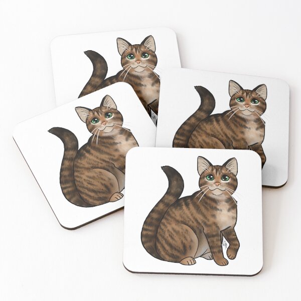 Item preview, Cat - Korean Street Cat - Brown Tabby designed and sold by Jennifer Stolzer.
