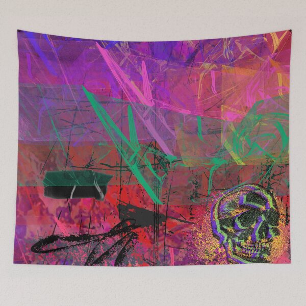 Item preview, Chaotic Skull Collage designed and sold by Swooncake Press.