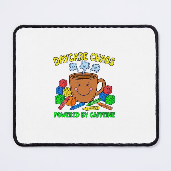 Item preview, Daycare Chaos Powered By Caffeine Funny Preschool Teacher Coffee T-Shirt designed and sold by ismai6.