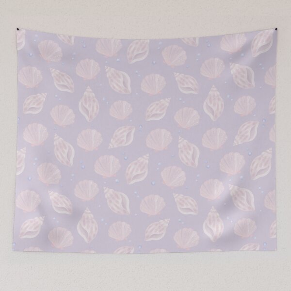 Item preview, Watercolor Seashell Coastal Pattern designed and sold by SheHood.