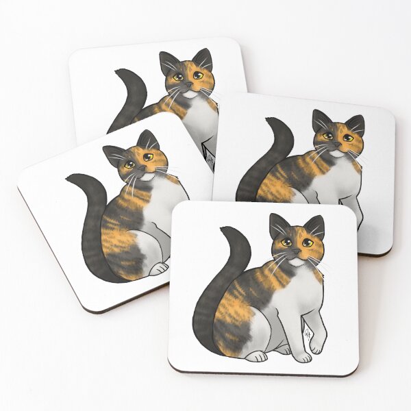Item preview, Cat - Korean Street Cat - Calico Tabby designed and sold by Jennifer Stolzer.